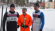 M50+ viesti pokaalin voitti Keravan joukkue: Jukka Pasi, Timo Matilainen ja Lasse Härkänen.